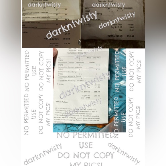 BNWT AUTH SALES RECEIPT JELLYCAT DINER NYC CREMBER CHEESECAKE BUBECCA MILKSHAKE - Picture 7 of 7